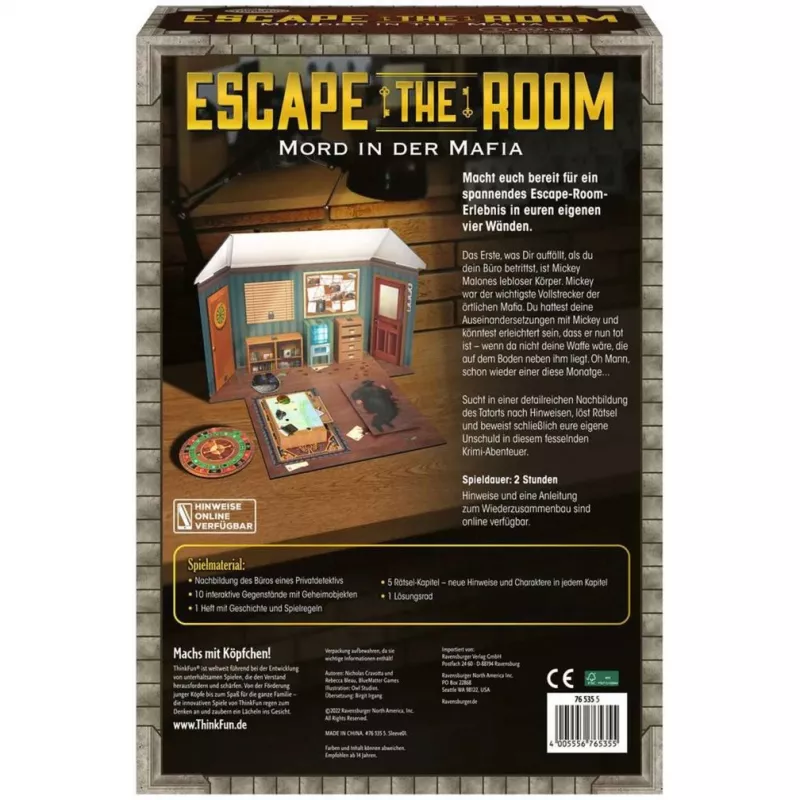 Escape the Room - Mord in der Mafia, lauamäng