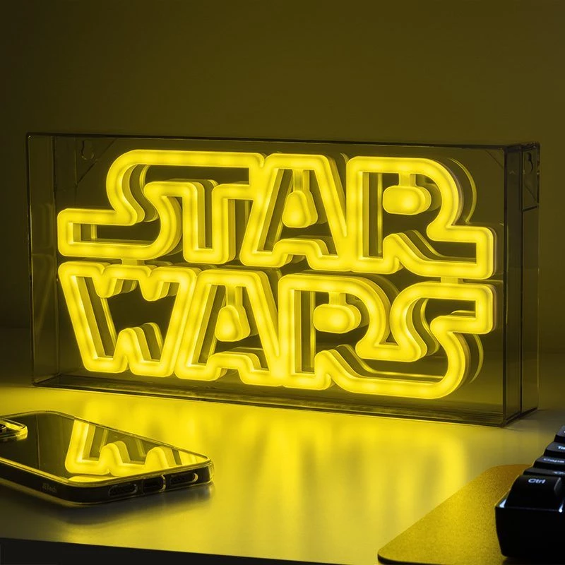 LED-neoonvalgusti Paladone Star Wars disain PP13123SW — dekoratiivne LED-silt seinale või riiulile