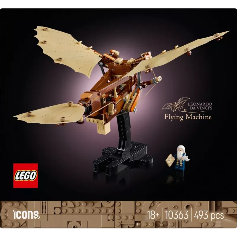 LEGO ICONS 10363 Leonardo da Vinci lendav masin
