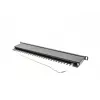 LANBERG PPS5-0024-B 24-pordine CAT5e jaotusplaat, metallist, 0,5U, 445×99×22,3 mm, must