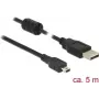 USB-kaabel DeLOCK 5 m USB 2.0-A USB 2.0 Mini-B