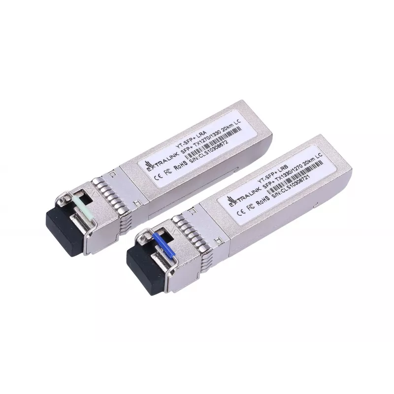 Extralink SFP+ 10G SFP+ WDM-moodul 10Gbps 1270/1330nm single mode 20km LC DOM paar
