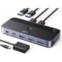 KVM USB-lüliti UGREEN CM662 2x4 väljund, must