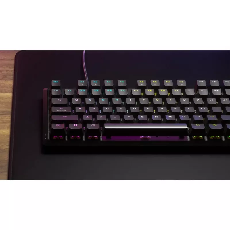 Corsair K70 mänguklaviatuur, USB, must, mehaaniline, täissuuruses, 104 klahvi