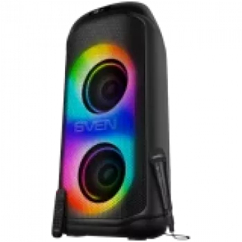 Kõlar SVEN PS-1050, must (200W, TWS, Bluetooth, FM, USB, microSD, LED-ekraan, 7200mAh)