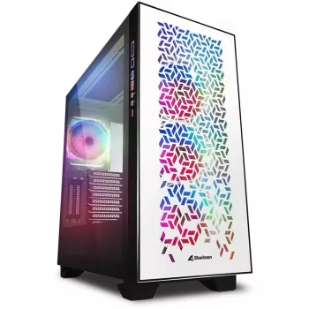 Sharkoon ELITE SHARK CA300H - Torn - Arvuti - Valge - ATX - EATX - micro ATX - Mini-ITX - Metall - Karastatud klaas - Mängimine
