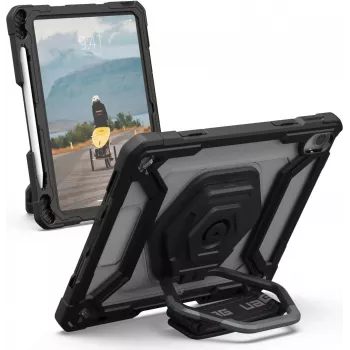 UAG Urban Armor Gear Plasma Handstrap, Kickstand & Screen Protection Case | Apple iPad 10,9 (2022) | läbipaistev/must | OEM | 124470B14340 (124470B14340)