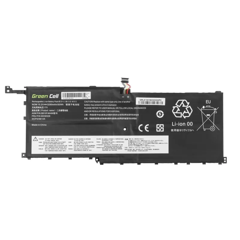 Aku roheline Cell LE130 Lenovo ThinkPad X1 Carbon 4th Gen jaoks