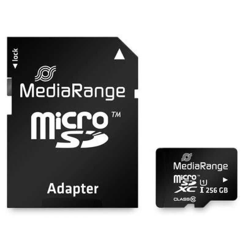 Mälukaart MediaRange 256 GB MicroSDXC UHS-I Class 10 MR946