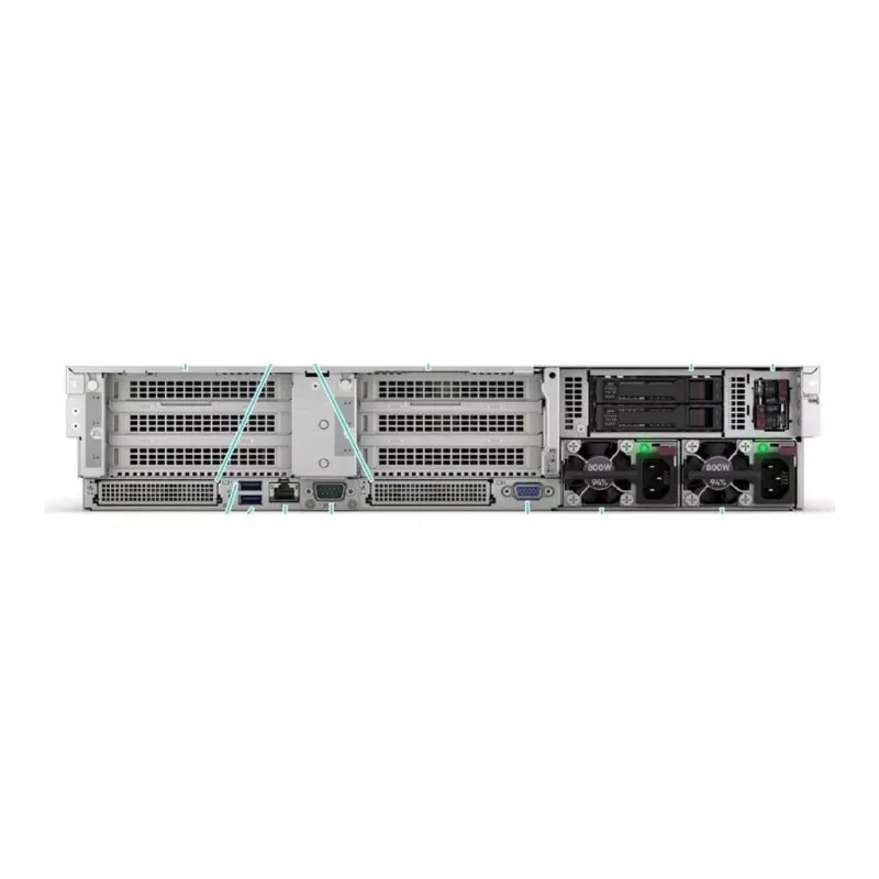 HPE ProLiant DL385 Gen11 2HE EPYC 9015 8-tuumaline 3.5GHz 2x32GB-R 8xSFF Hot Plug 2x480GB SSD MR408i-o 2x1000W Server (P81842-425)
