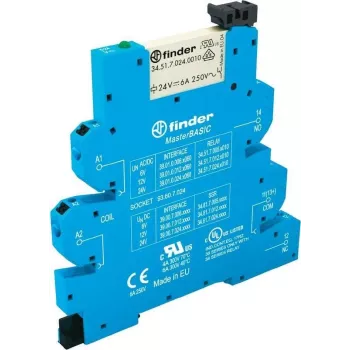 Elektromehaaniline relee Finder 39.01.8.230.0060 230 V AC 6 A 1 ümberlülituskontakt