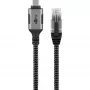 Goobay 70755 USB-C RJ45 Ethernet CAT 6 kaabel stabiilseks traadiga internetiühenduseks ruuteri/modemiga/võrgukommutaatoriga/Asendab USB-RJ45 adapteri / 1