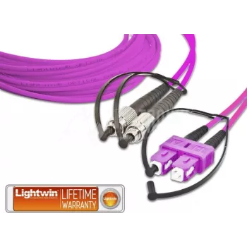 Lightwin kõrgekvaliteediline duplex fiiberoptiline patch-kaabel, MM OM4, FC-SC LWL patch-kaabel (LDP-50 FC-SC 1.0 OM4)