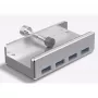 ALLNET ALL-USB3-HUB-4-CLIP liidesejaotur USB 3.2 Gen 1 (3.1 Gen 1) Type-A 5000 Mbit/s Hõbedane (ALL-USB3-HUB-4-CLIP)