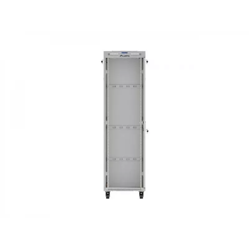 19-tolline 42U LANBERG püstine rack-kapp 600×600 mm hall klaasukse ja LCD-ga (lamepakend)