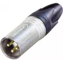 Neutrik XLR-pistik, sirge Pooluste arv: 3 Hõbedane NC3MXX-EMC 1 tk (NC3MXX-EMC)
