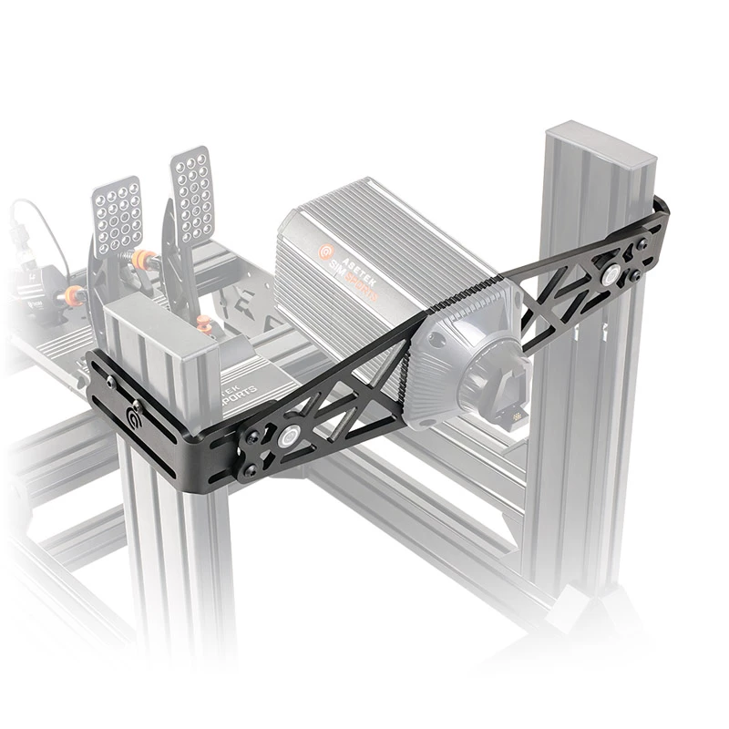 Kinnitusklamber Asetek SimSports Steel Must 135x535x168mm
