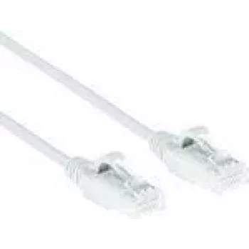 ACT valge 10 meetrit LSZH U/UTP CAT6 andmekeskuse õhuke ühenduskaabel takistuseta RJ45 pistikutega