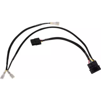 Alphacool 4Pin Molex kahekordne adapter Alphacool Magnetventil - must 50cm EOL (18517)