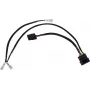 Alphacool 4Pin Molex kahekordne adapter Alphacool Magnetventil - must 50cm EOL (18517)