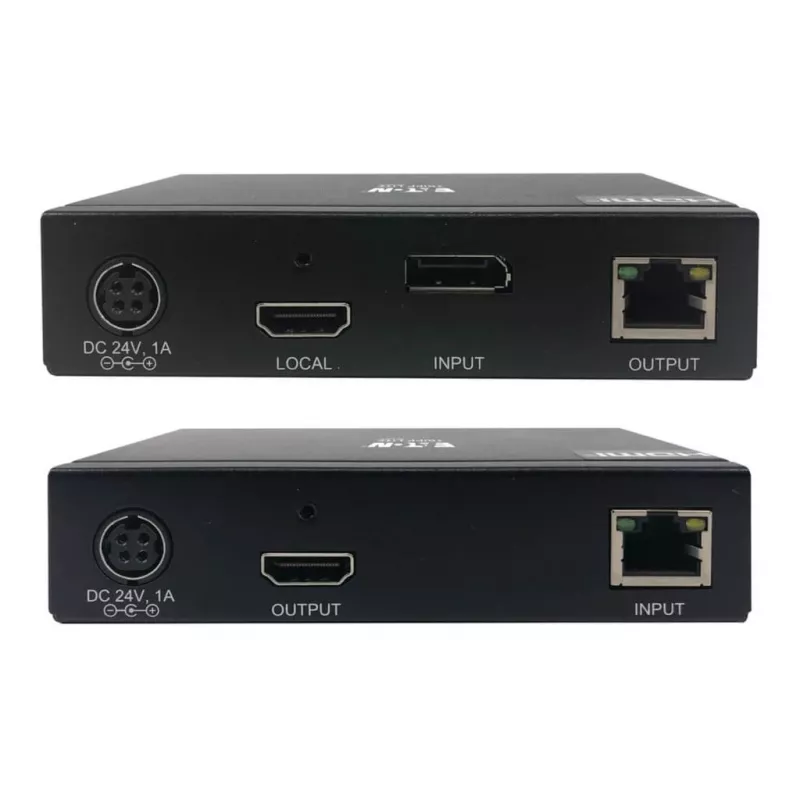 Eaton Tripp Lite Series DisplayPort-HDMI üle Cat6 pikenduskomplekt KVM-toega, 4K 60Hz, 4:4:4, USB, PoC, HDCP 2.2, kuni 230 jalga, TAA - Video/Heli laiendus, HDMI, Di