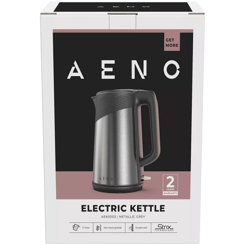AENO EK3 elektriline veekeetja 1,7 L 2200 W Must