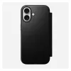 Folio-telefonikott Nomad Modern Leather Folio Apple'ile, mahutab kuni 16 cm (6,3 tolli) ekraane, must