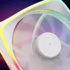 120 mm korpuse ventilaator Sharkoon SHARK Lights RGB PWM valge — RGB valgustus, PWM kiiruse juhtimine