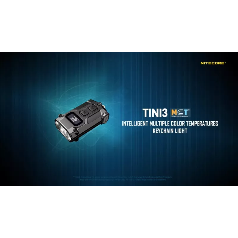 Võtmehoidja taskulamp Nitecore TINI3 Must 600 lm USB laetav