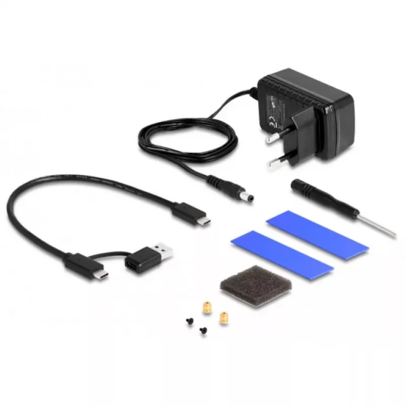 HDD/SSD korpus DeLOCK 42020 Must 2,5-tolline USB USB-C 10 Gbit/s