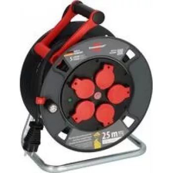Brennenstuhl 9232250100 kaablirull 25 m, must, maandatud pistik-pistik (9232250100)