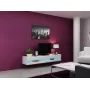 TV-alus cama meble VIGO NEW 30/180/40, valge läikiv pealispind, puitlaastplaat, 1800×400×300 mm