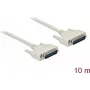 Jadakaabel DELOCK 84538 — D-Sub 25‑kontaktiga D-Sub 25‑kontaktile, beež, 10 m
