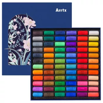 Pehmete pastellide komplekt Arrtx LC303762 — 72 värvi, kunstnike pehmed pastellipulgad