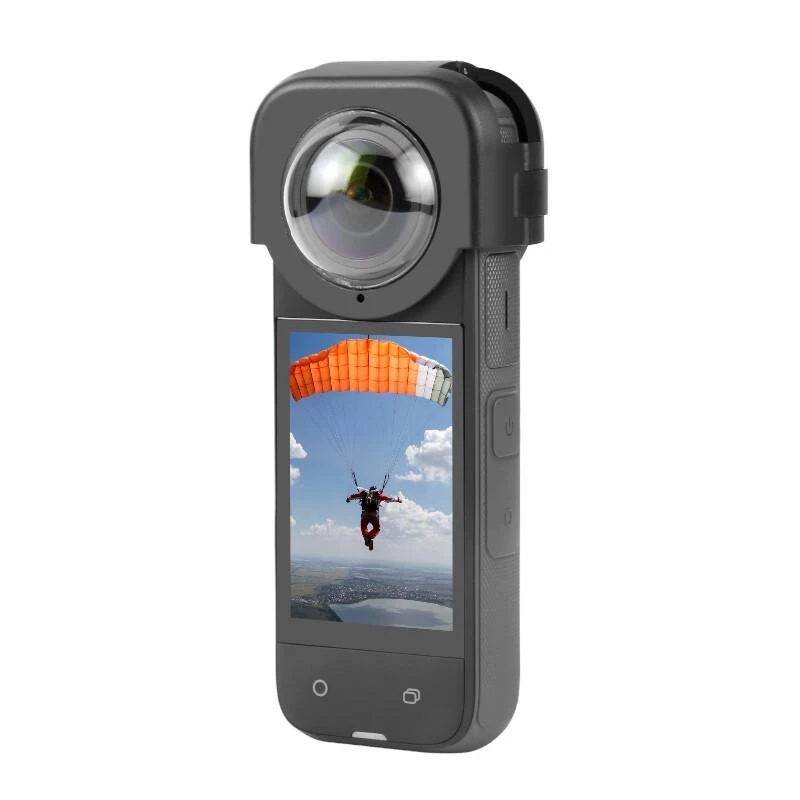 Objektiivikate Insta360 X4-le Puluz PU975 — optiline klaas, kriimustuskindel, vastupidav