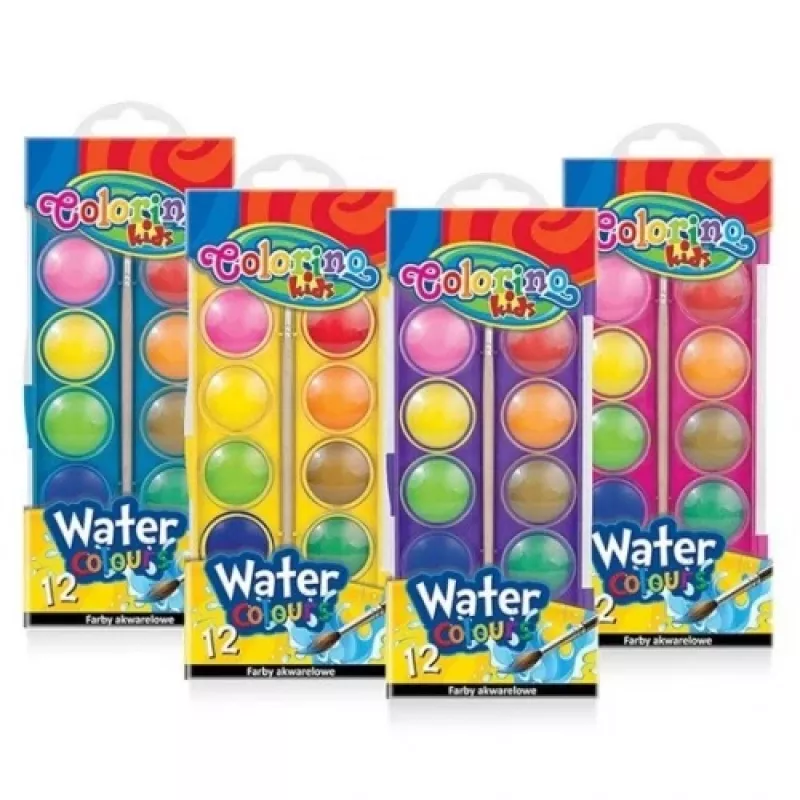 Colorino Kids Vesivärvid väikesed 12 värvi