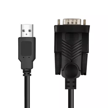 LogiLink AU0048A jadakaabel must 1,5 m USB A DB-9