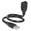USB-kaabel DeLOCK 35cm USB 2.0 83498 Must