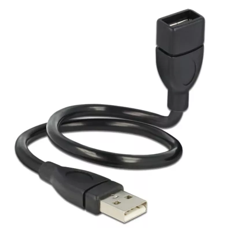USB-kaabel DeLOCK 35cm USB 2.0 83498 Must