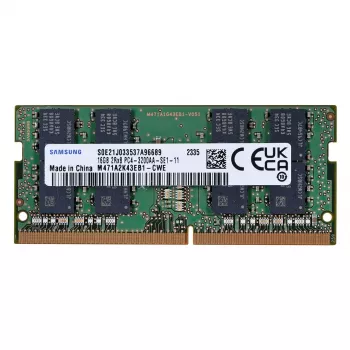 Samsung M471A2K43EB1-CWE 16 GB DDR4 3200 MHz PC4-25600 SODIMM, 16 GB, 1 x 16 GB, DDR4, 3200 MHz, 260-kontaktiline SO-DIMM, roheline