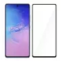 Karastatud klaasist ekraanikaitse Tellur Samsung S10 Lite'ile — täisliim, ümbrisega sobiv, must