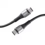 USB-C-kaabel INTENSO 7901000 — 1,5 m, must, USB-C–USB-C laadimis- ja andmekaabel