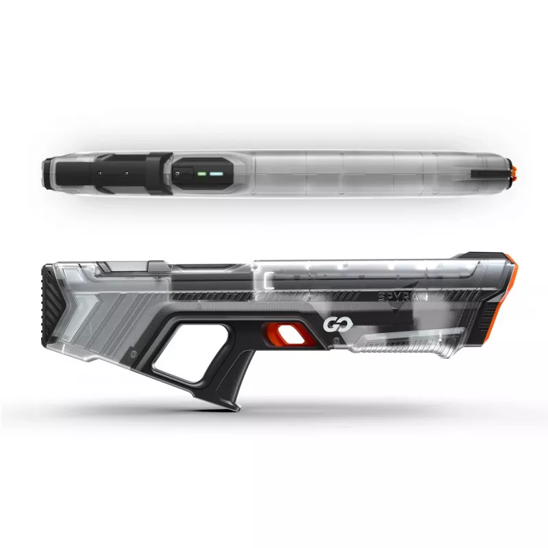 Veepüstol SpyraOne SpyraGO Clear Transparent — kompaktne laetav veeprits SPGO1T