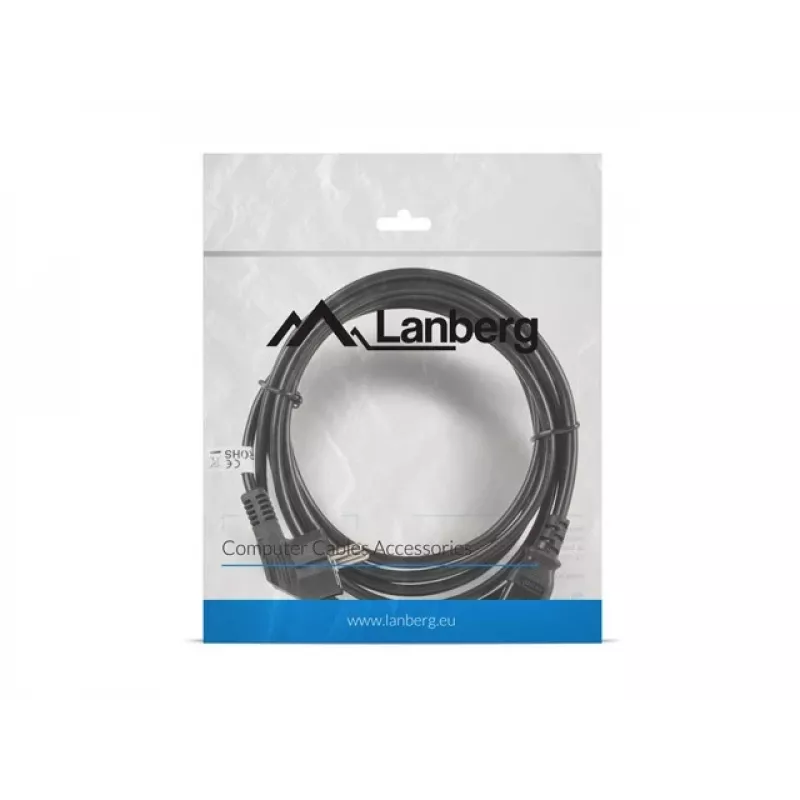 Lanberg CA-C13C-11CC-0030-BK Toitekaabel Must 3 M C13 ühendus CEE7/7 (CA-C13C-11CC-0030-BK)
