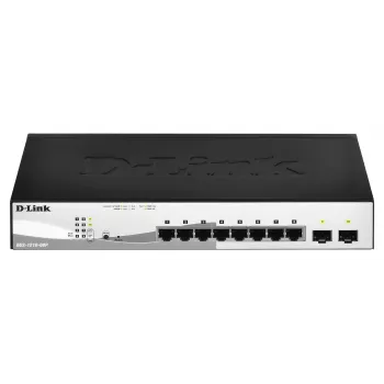 D-Link DGS-1210-08P/E Hallatav L2 Gigabit Ethernet (10/100/1000) Power over Ethernet (PoE) Must