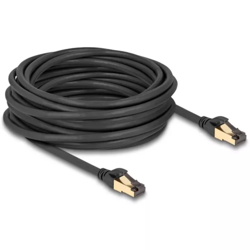 DeLOCKi võrgukaabel RJ45 Cat.6A isane-isane S/FTP 10m Must