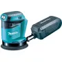 Orbitaallihvija Makita DBO180Z — 18V Li-Ion, 125 mm pad, 2.8 mm orbit, 7000–11000 p/min, tolmukott, 1.7 kg