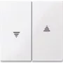 Valguslüliti Merten 432425 — valge termoplastist, nuppjuhtimisega, üheosaline