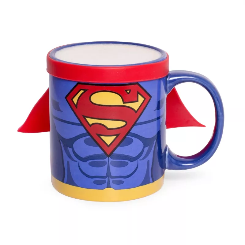 Thumbs Up Superman Mug with Cape, üksik pilt, 0,25 l, Sinine, Punane, Keraamika, Silikoon, Universaalne, 1 tk