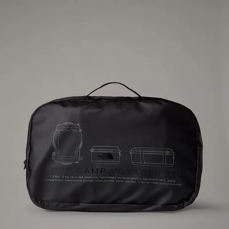 Reisikott The North Face Base Camp Voyager Duffel 32L - TNF Black/asphalt hall
